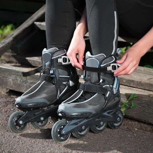 Image of balacoo Roller Skate Strap Replacement 2-Pack Adjustable Buckle Straps with Screws for Inline and Ice Skates Durable Skate Shoe Clasp Straps for Men Women Kids