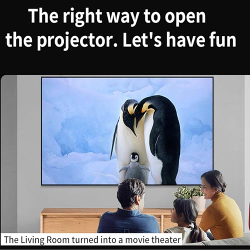 LED Movie Projector, High Definition 4K LCD Display, Same Screen Video Projector with Noise Reduction, Home Theater, Perfect for Movies, TV Series, Photo Sharing, Sports, Easy Setup – Image 3