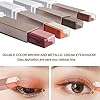 WENSUNNIE-Glitter-Shimmer-Gradient-Eyeshadow-Makeup-Stick-Set-for-Older-Women-Mature-Skin-Double-Color-Brown-And-Metallic-Cream-Eyeshadow-Stick-Long-Lasting-Waterproof-Smoky-Eye-Shadow-Pencil-Crayon-4 WENSUNNIE Glitter Shimmer Gradient Eyeshadow Makeup Stick Set for Older Women & Mature Skin, Double Color Brown And Metallic Cream Eyeshadow Stick, Long Lasting Waterproof Smoky Eye Shadow Pencil Crayon (4Pack)