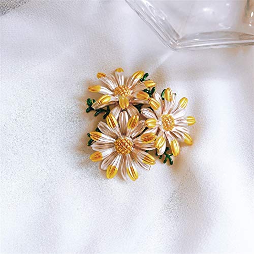Broche écharpe fleurie clip de fixation pour foulards de dame - 3