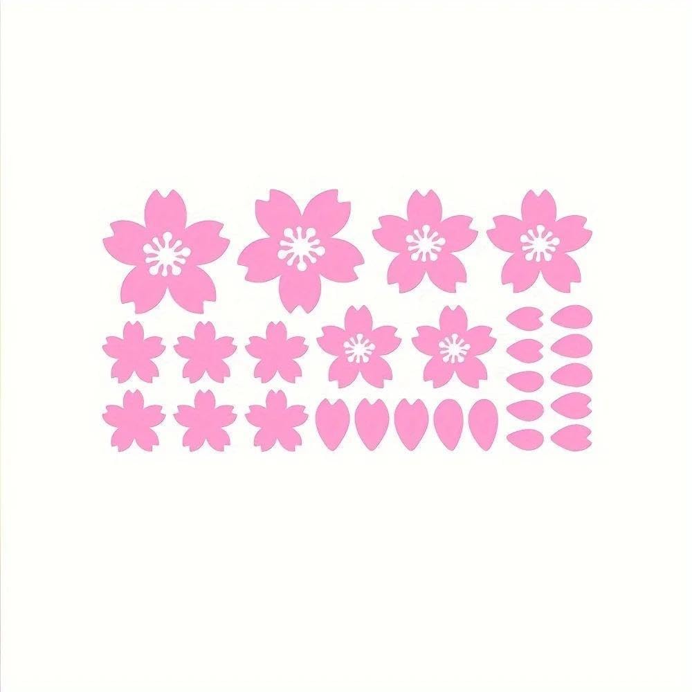 Sakura Waterproof Vinyl Decals for Car Motorcycle Windshield Windows