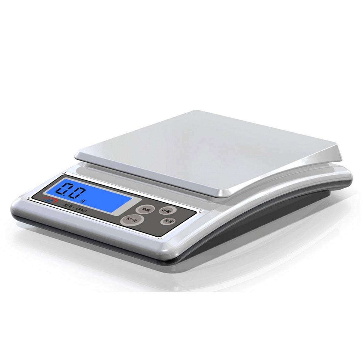 Balance de Cuisine numérique pour la Cuisson des Aliments, Balance électronique précise de 0,1 g pour Bijoux, Balance à Plateforme en Or (2000 g/0,1 g)