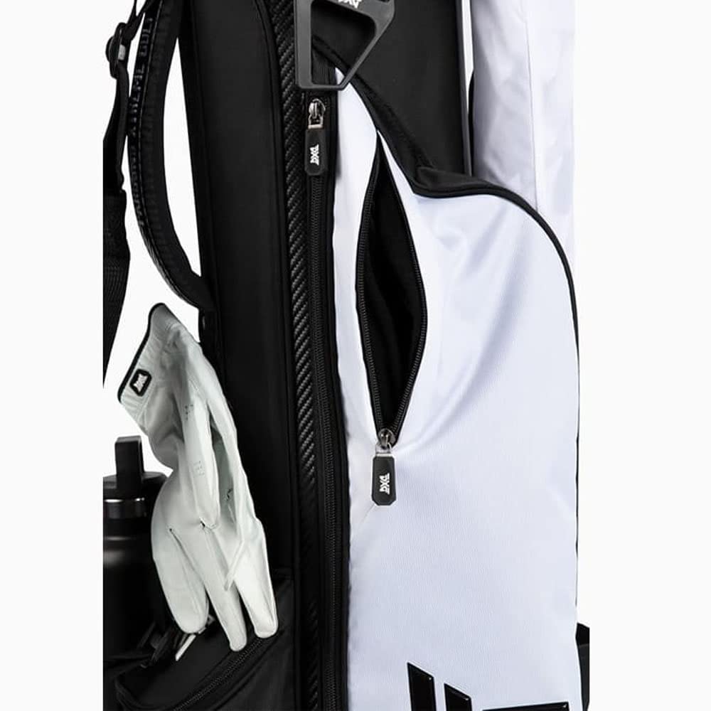 PXG 新作 キャディバッグ スタンド式 ホワイト・ブラック Amazon.co.jp: PXG サンデーゴルフキャリーバッグ スタンド付き