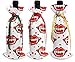 Produktbild Perilla Fire Vampir Smile 3 x Weinflaschenhülle für Weihnachten, bunte Champagnertüten, Weihnachtsgeschenktüte für den Urlaub, Tischdekoration