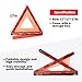 cureder Emergency Warning Triangles, 6 Pack with Packaging Foldable Warning Reflective Triangle Warning Kit, Emergency Triangle for Vehicles, Car Road Reflective Kit for Vehicles Breakdown