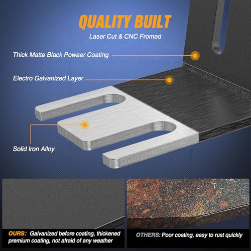 Image of Nilight Light Bar UTV Front Side A Pillar Hood Mounting Brackets for 50-54 inch Lights Pods Compatible with Pioneer 700 1000 2014 2015 2016 2017 2018 2019 2020 2021 2022 2023 2024