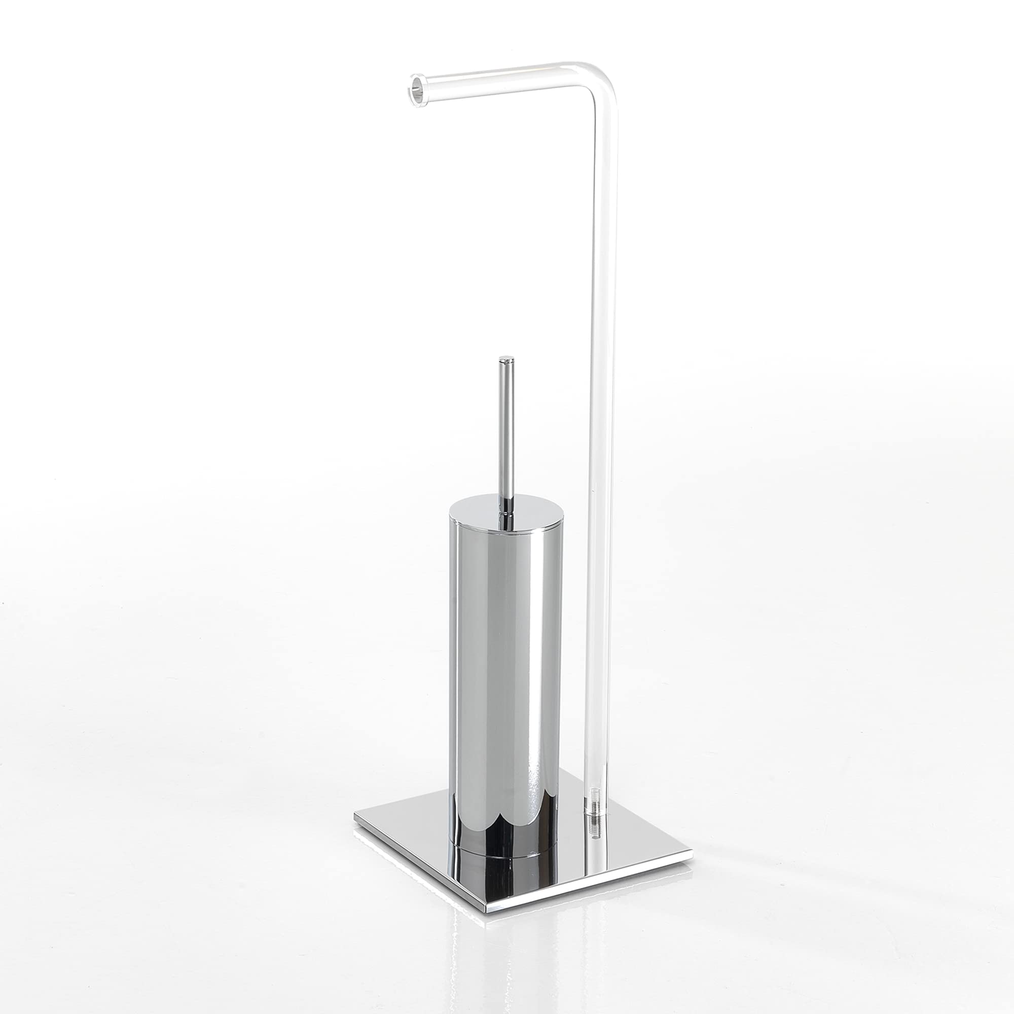 Colonne porte-brosse à dents et porte-papier toilette Sage pour ranger les petits espaces