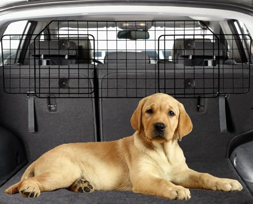 NOAMOO Barrière de voiture universelle pour animaux de compagnie de 96,5 à 167,5 cm pour SUV et camionnette