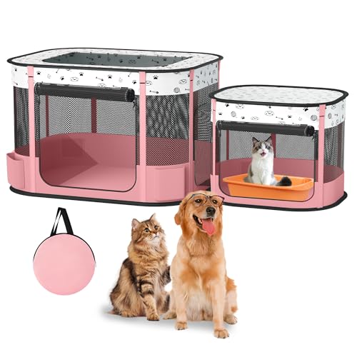 Cage pour chats pliable avec étui, solution pour isoler chaton et chiot