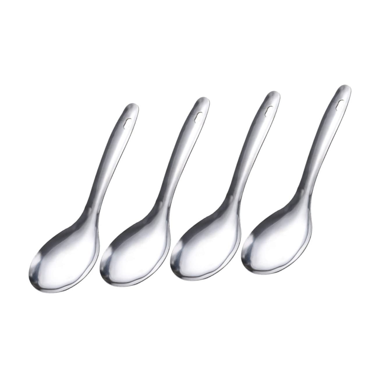 AUTSUPPL 4Pcs Wear Resistant Rice Spoons Compact Rice Scoopers for Easy Serving Ergonomic Design for Comfortable Grip Dishwasher Safe Kitchen Accessory