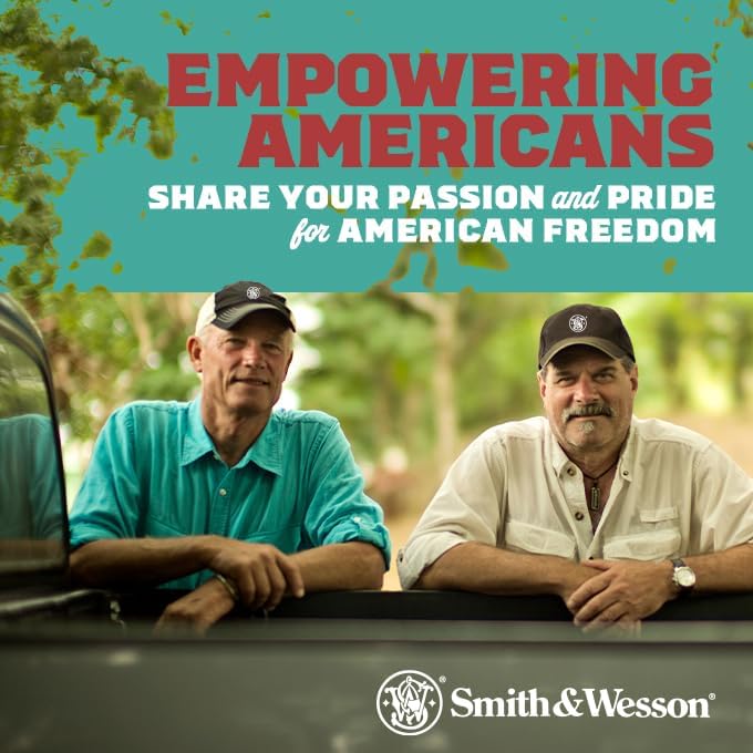 M&P by Smith & Wesson Officially Licensed Men’s Baseball Hat, Adjustable Dark Camo with Emobroidered Logo - Image 6