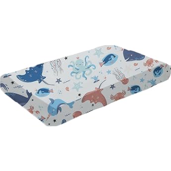 Fitted Sheet for Cot Bed Dinosaur 140 x 70 cm 100% Soft Cotton Jersey Baby Mattress Protector Fitted Sheet with up to 15 cm Base Height Mattress Height