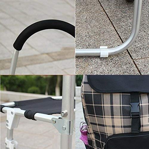HLR Einkaufstrolley Einkaufswagen Große Kapazitäts-Light Weight Faltbare Mobileinkaufswagen mit Sitz Push Cart Bag mit 2… – Bild 8