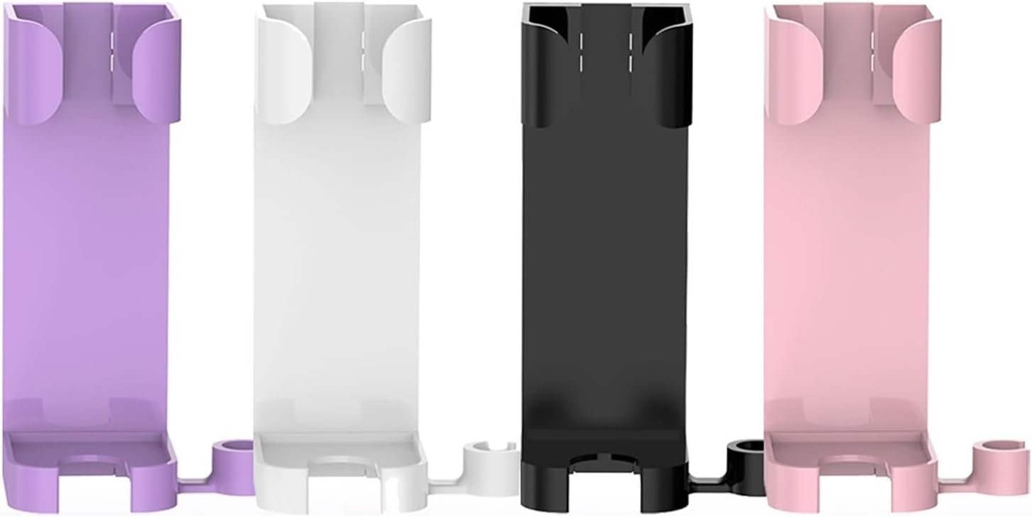 Curling Hair Straightener Holder Tray Hooks Wall Mounted Dryer Organizer for Bathroom Household Goods(Pink 3PCS)