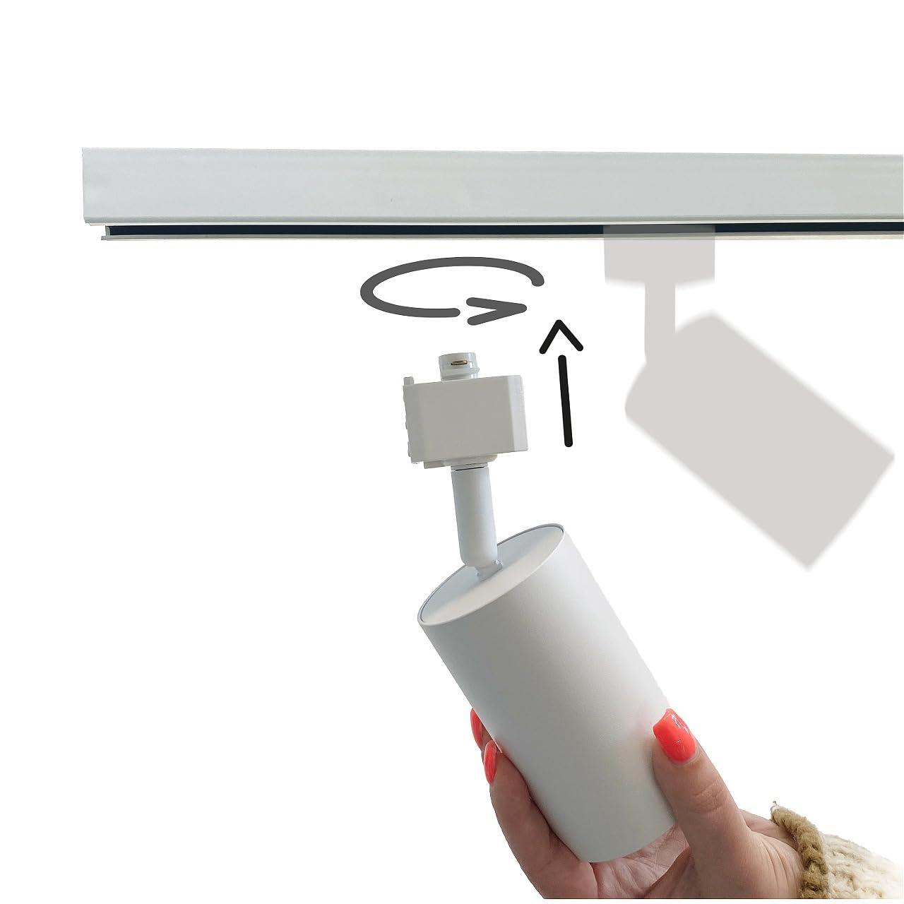 EDO - System SEVA - Zasilacz Natynkowy do Szynoprzewodu Sufitowego Biały - Zasilanie Końcowe do Szyny Oświetleniowej 1-fazowej max. 600W LED - SEVA Power White 220-240V, IP20 Oświetlenie Szynowe