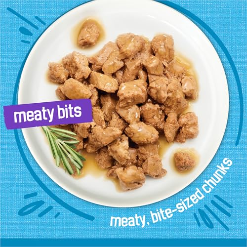 Image of Purina Friskies Meaty Bits with Ocean Fish in Sauce Multi Cat Wet Cat Food - 13.5 Ounces (Pack of 12)