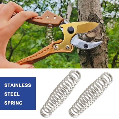 Be In Your Mind 10pcs Pruning Shears Spring Stainless Steel Replacement Part Precision Pruning Shears Springs Gardening Scissors Springs Pruning Tool Parts for Garden Clippers Trimmers 5x1cm - Image 3