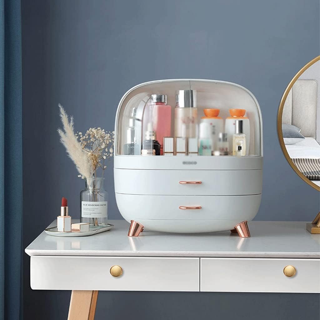 Cosmetic Box Transparent Makeup Jewelry Drawer Home Storage Multifunctional Travel(Onecolor)
