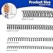SUMIHUM Plastic Spiral Binding Coils, 48 Pack Binding kit Spirals, 4:1 Pitch Multi Size Spiral Binding Wire Combs Spines Coil(1/4, 5/16, 1/2, 3/4 Inch)