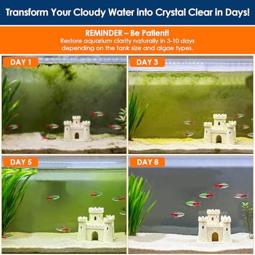 AquaMiracle Aquarium Filter with U - V Light & Filter Sponge, Fish Tank Filter with Timer for Green Water, Turtle Filter with Aeration & Rainfall Mode for Aquarium 20-70 Gallon - Image 2
