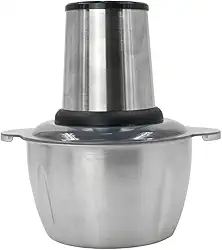 Triturador Processador Mini Moedor Maquina De Corta Moer Picador De Alimentos Carne Frutas Alho e Cebola Legumes Temperos Elétrico Portátil Profissional 3 Litros 110V