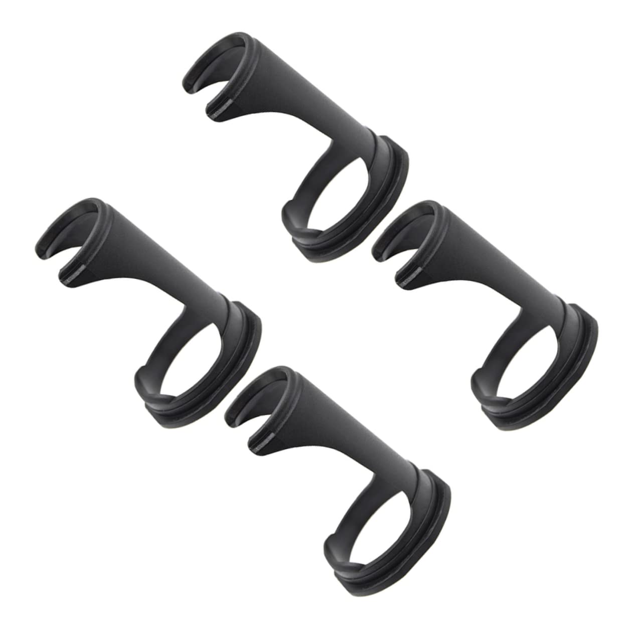 Mikinona 4Pcs Shaving Brush Stand Holder for Men Professional Hair Tool Organizer Durable Material for Home Salon Use Present for Father's Day Birthdays