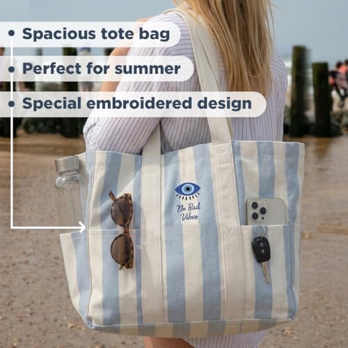 Image of Folkulture Beach Bag | Large Waterproof Beach Tote Bag for Women, Beach Essentials, Travel & Vacation Essentials
