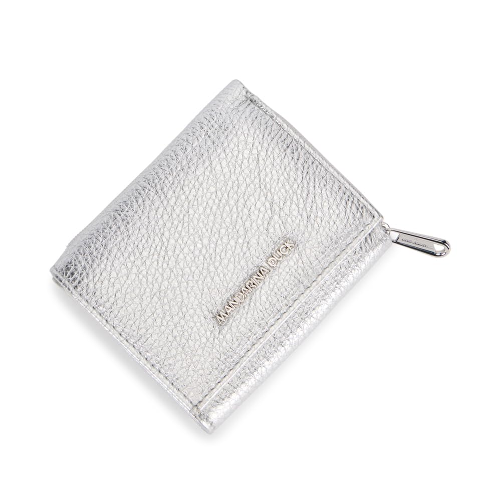 Mandarina Duck Mellow Metal Wallet, Reiseaccessoires für Damen, Einheitsgröße, Silber, Einheitsgröße