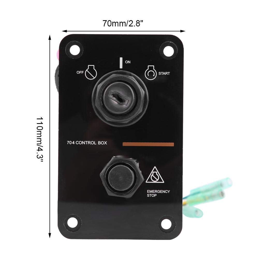 Gruppo pannello interruttori 12V chiave singola per fuoribordo Yacht 704-82570-12-00