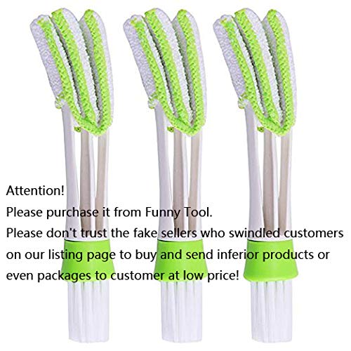 Funny Tool Mini Duster for Car Air Vent, Set of 3 Automotive Air