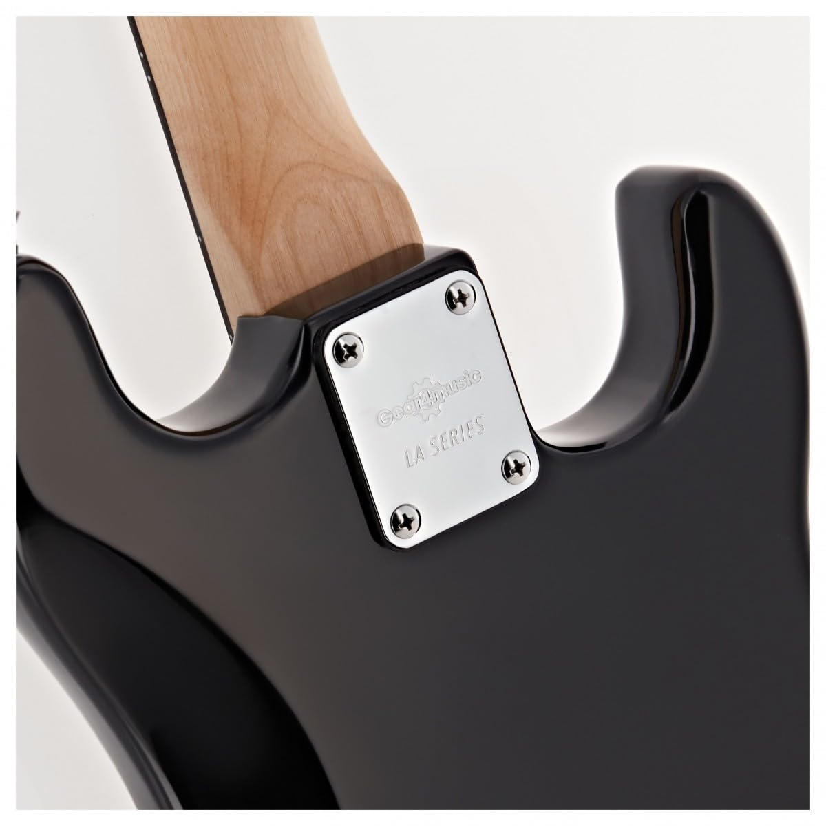 Chitarra Elettrica LA 3/4 Mancina Nera, Ampli 10W e Accessori | Per Giovani Mancini Principianti, Design Confortevole e Facile da Usare, Ampli Portatile con Uscita Cuffie, Custodia Inclusa