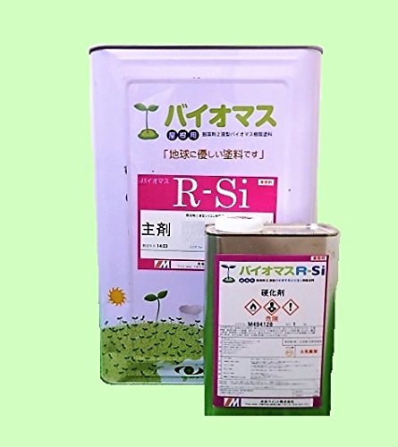 Amazon.co.jp: 屋根用弱溶剤2液型バイオマスシリコン樹脂塗料 R－5 バイオマスR-Si 塗料 シリコン系