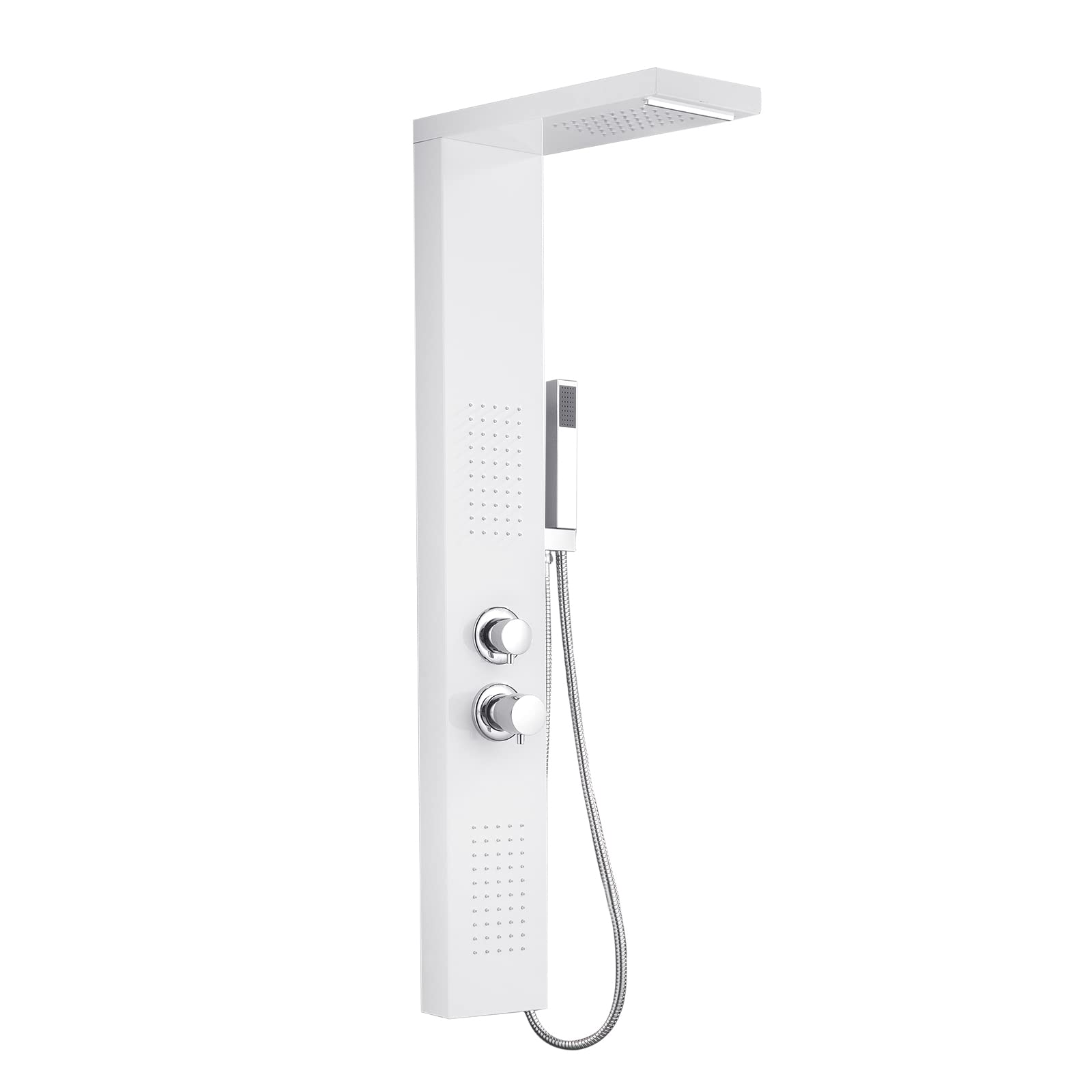 Aufun Pannello doccia in acciaio inox, sistema doccia con colonna doccia a