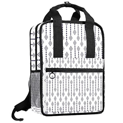 Cartable sac à dos pour garçons bleu avec bretelles ajustables motif original enfants