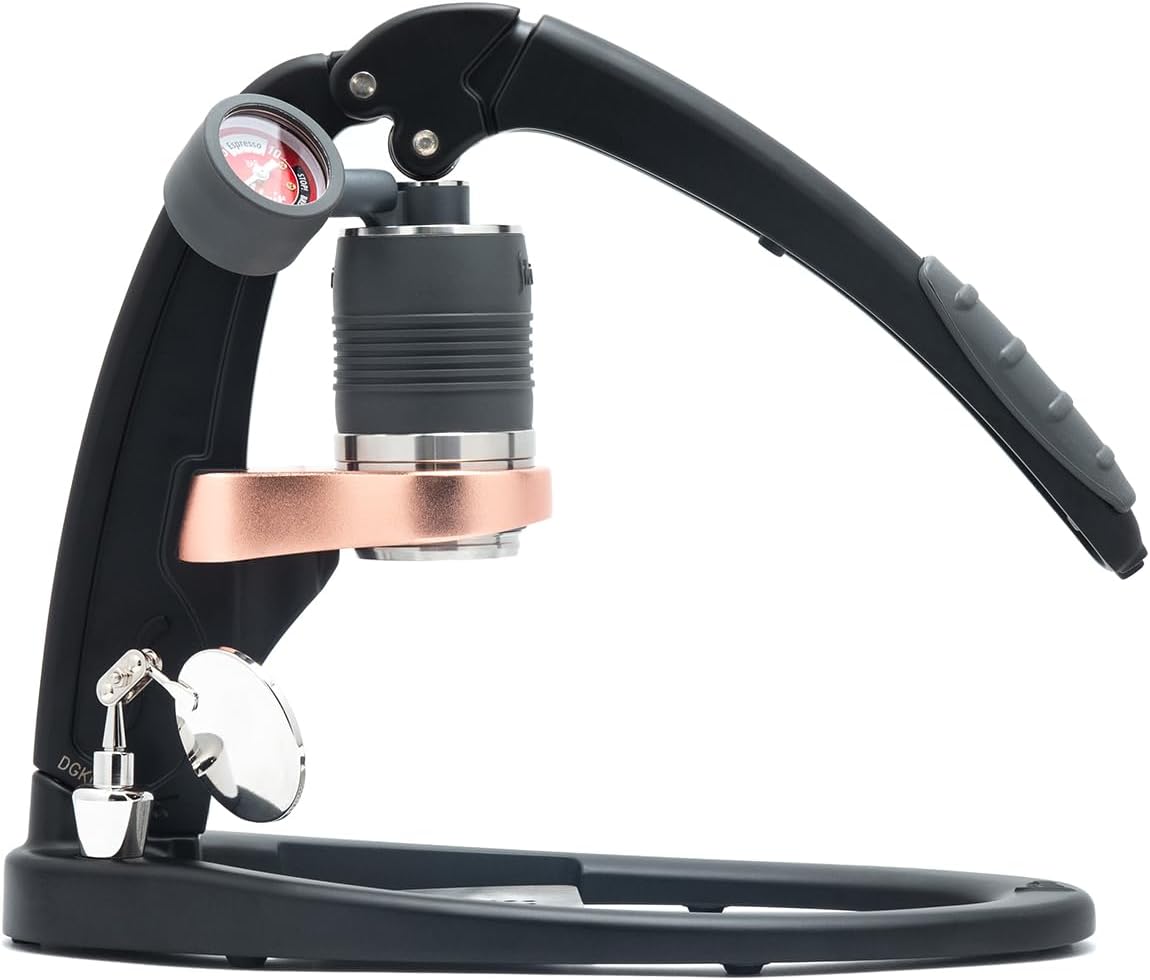 Flair UPDATED PRO 3 (Black) - All manual lever espresso maker with a stainless steel brew head
