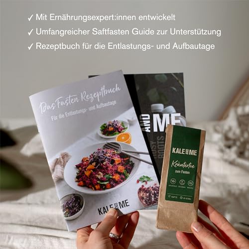 Foto von Kale and Me 5 Tage Gemüse Saftkur mit 30 Flaschen à 320 ml ohne Zusatzstoffe, 6 Geschmacksrichtungen aus regionaler Produktion, Saftkur als Fastenkur, Preis inkl. 7,50 € Pfand