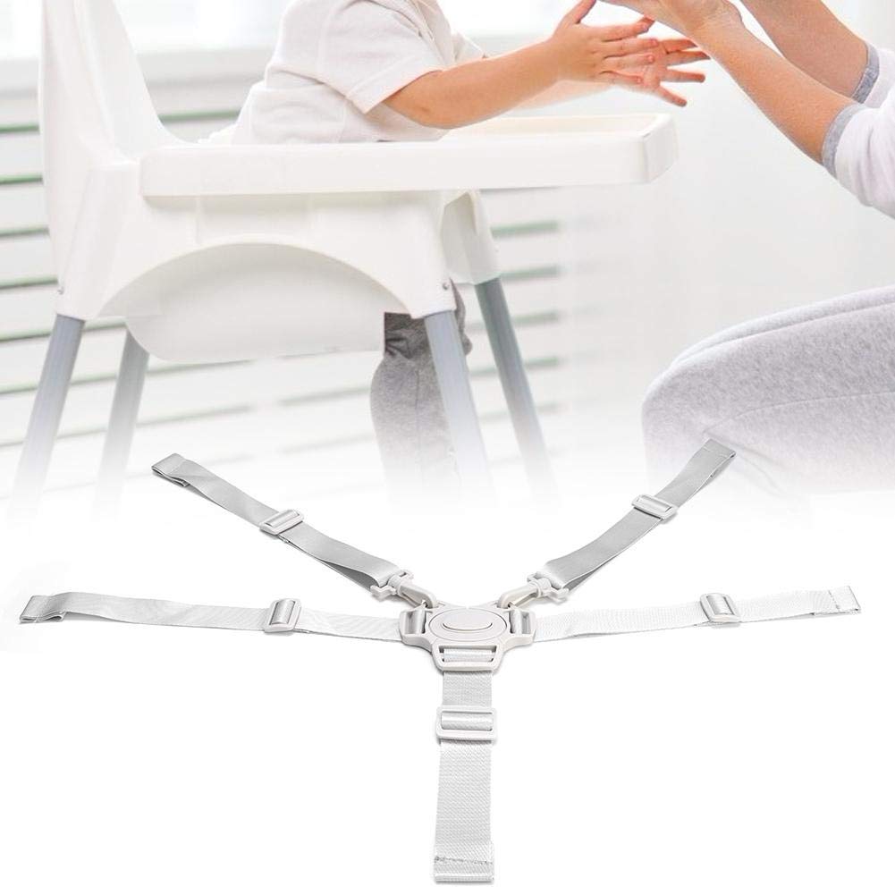 Duokon Cinturón de Seguridad para niños Cinturón de Seguridad de Asiento de 5 Puntos para niños Protector de Cochecito de Cochecito Universal Correa de Seguridad