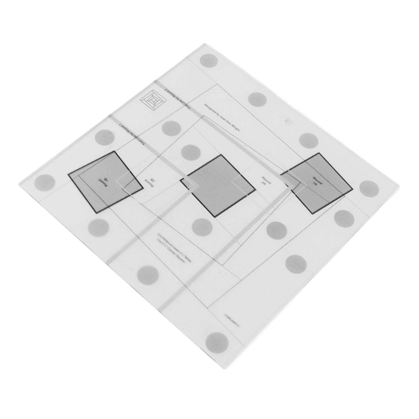 4-Pack Square Acrylic Quilting Rulers - Non-Slip Grid Lines For Precise Fabric Cutting & Sewing