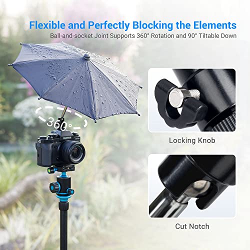 Mirrorless Camera Hot Shoe Umbrella Rain Cover Protector Sun Shade For Sony A7R V A7 Iv A7S Iii Ii A7C A9 Ii A6600 A6500 A6400 A6300 A6100 A6000 Canon Eos R10 R7 R6 Mark Ii R5 R5C Rp R 7D 6D Mark Ii #TOP2