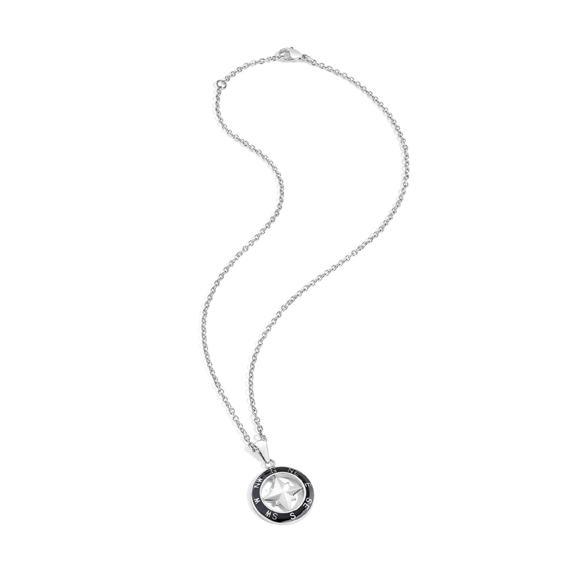 Sector No Limits Collana da uomo, Collezione MARINE Sector Jewels, lunghezza 50 cm, in acciaio, pvd nero - SADQ02