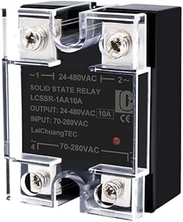 10A 25A 40A 60A 80A 100A 120A SSR Single Phase Solid State Relay DA AA DD 3-32VDC to 24-480VAC (Color : DC-DC, Size : 40A)