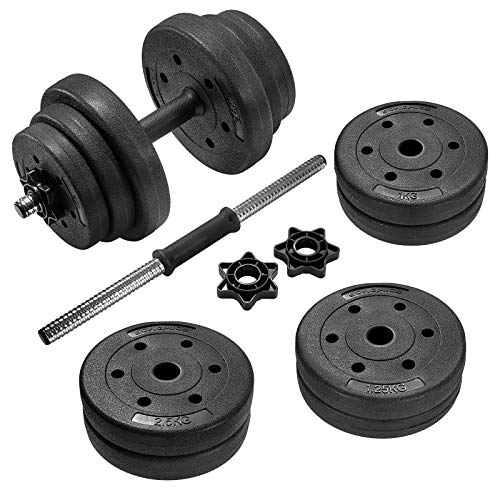 SONGMICS Halters, korte halters, set van 2, voor mannen en vrouwen, fitness, gewichtheffen voor thuis, sportschool… - Afbeelding 7