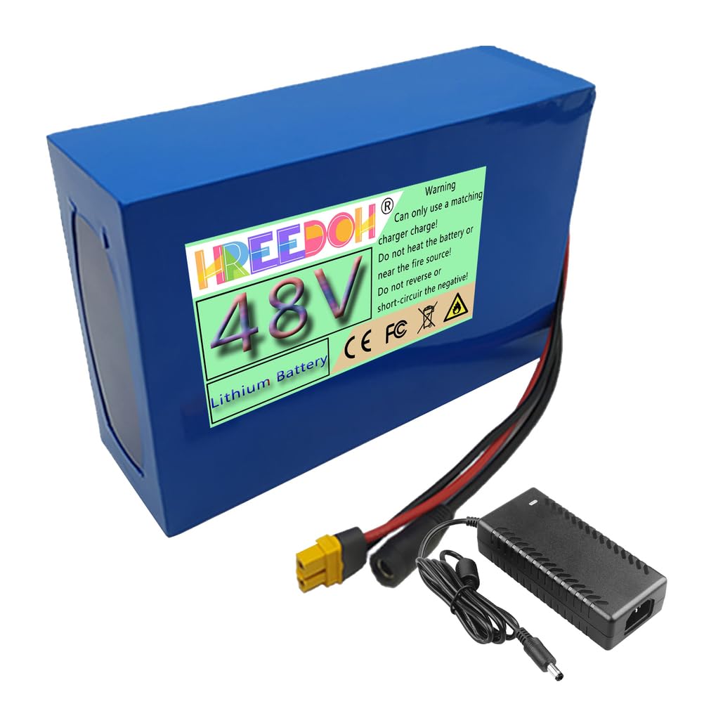 Akumulator litowo-jonowy 48 V Akumulator litowo-polimerowy PVC 48 V 8 Ah 10 Ah 12 Ah 15 Ah 18 Ah 20 Ah 26 Ah z ładowarką do silnika 0-1300 W