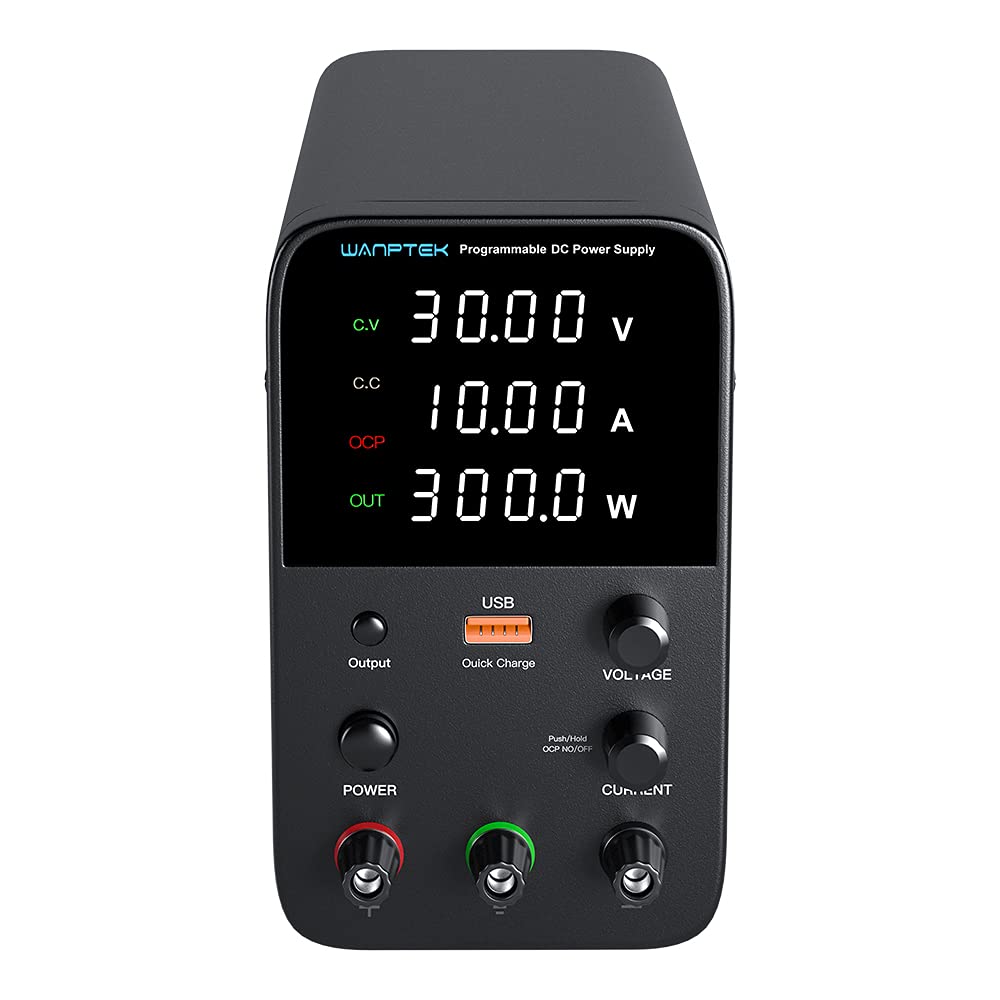 Buy DC Power Supply Variable, 30V 10A Bench Power Supply with 4Digits