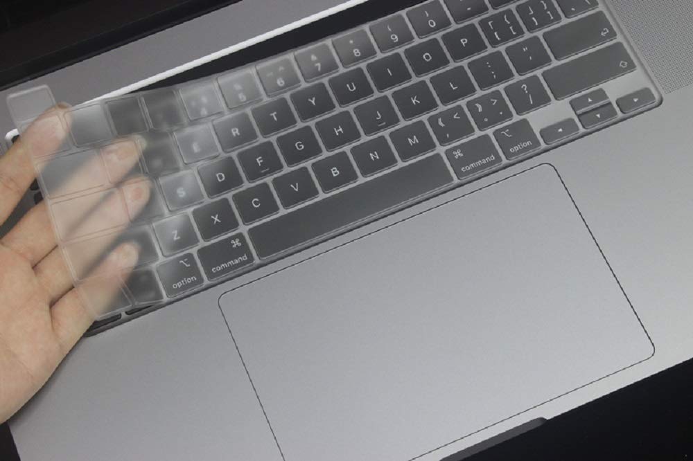 Se7enline Compatible with Macbook Keyboard Cover Skin for Mac Neo & Air 13/15 & Pro 14/16 inch (M5 M4 M3 M2 M1 A18 Pro) 2026/2025/2024/2023/2022/2021 Silicone Waterproof Dustproof EU Layout,Black — view 57