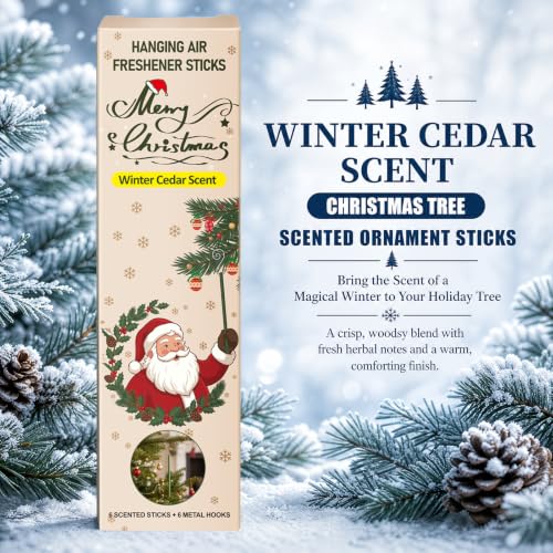 12-Count SCENTORINI Winter Cedar Hanging Scented Christmas Tree Sticks w/ Metal Hooks 8.49 + Free Shipping w/ + 50% Off Code B3YRGI18 - image 2