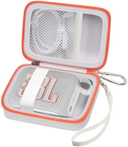 Yinke Tasche Case für JBL GO 4/GO3/GO2 Portable Bluetooth Speaker, Hard Carry Travel Aufbewahrungstasche Etui Hülle (Black