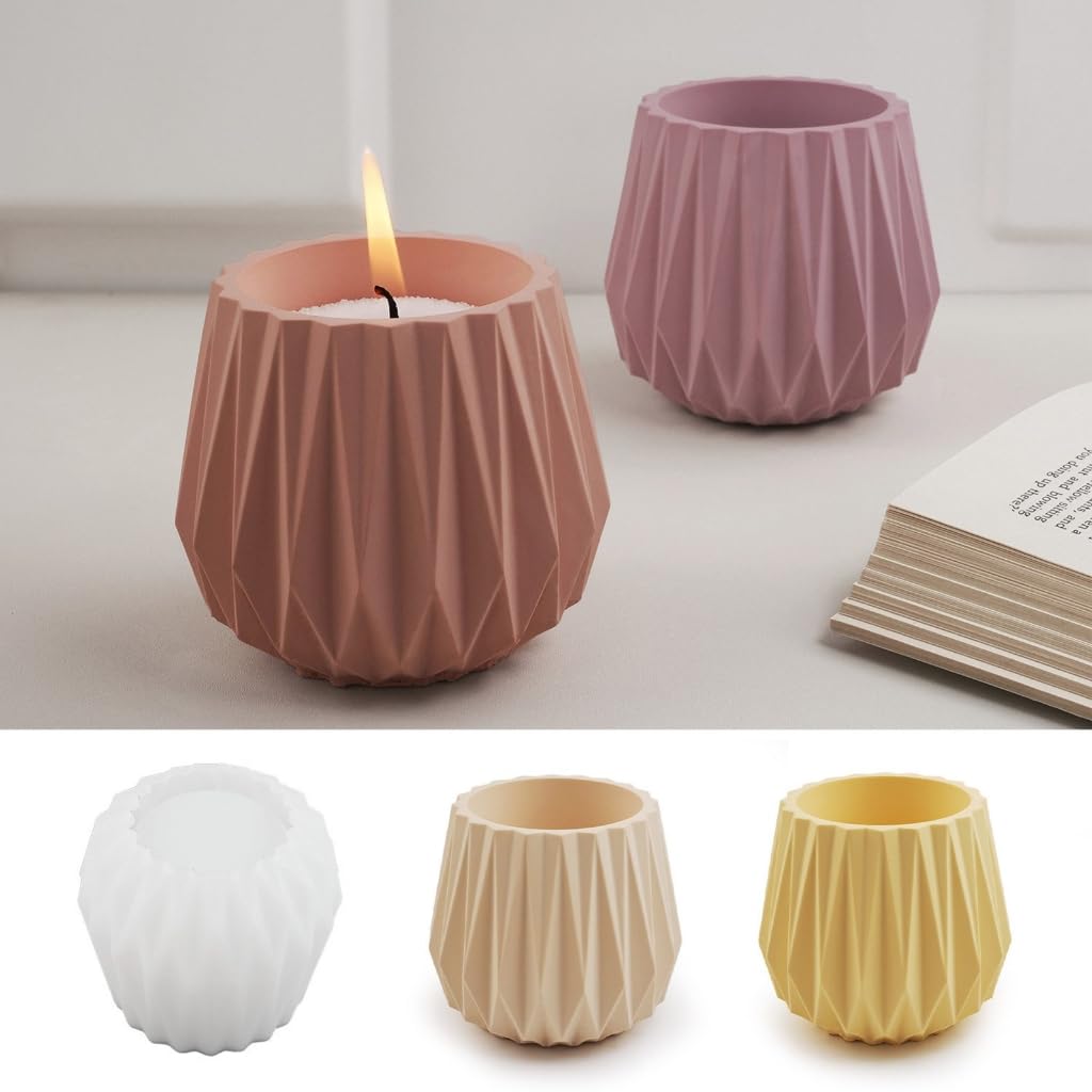 Amazon.co.jp: 多機能セメントキャンドルホルダークラフトモールド