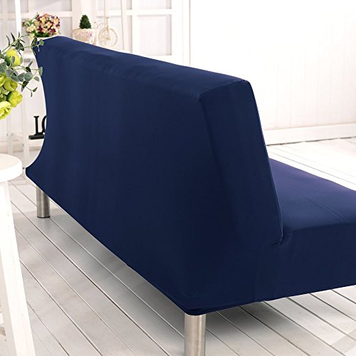 Cornasee Stretch Sofa Bed Cover Futon Slipcover,Full Folding Armless Sofa Covers Furniture Protector,Easily Removable and Machine Washable (Navy) - Image 5