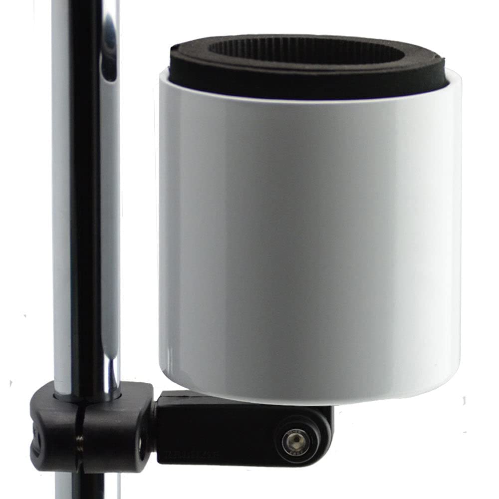 Kroozie Deluxe Bike Bottle Holder – Universal, Stainless Steel Bike Cup Holder for Handlebars – For Vertical or Angled Bars & Drinks up to 48 Oz. –